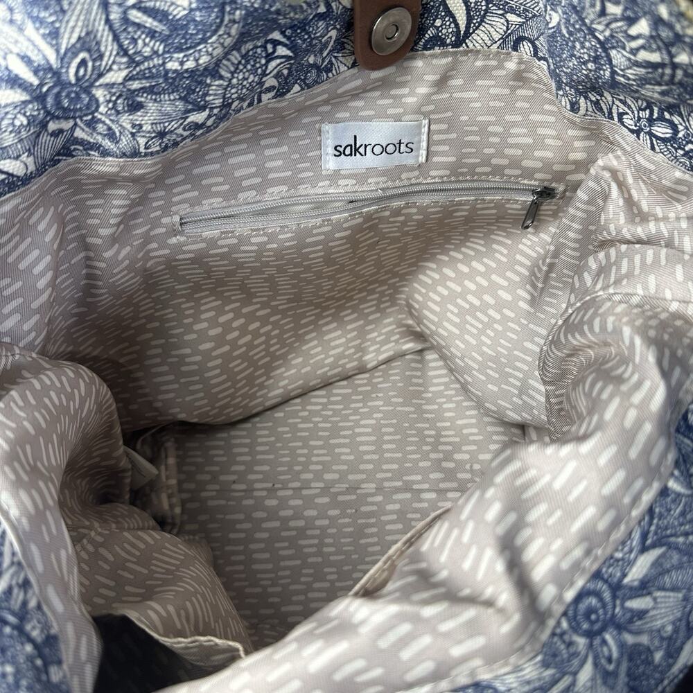 Sak roots Tote Hobo Bucket Large, Corton, Jute Boho Hippie - Picture 6 of 16